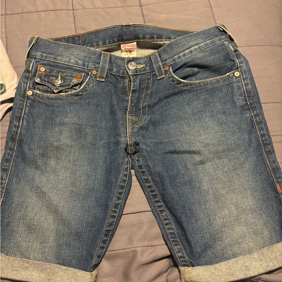 True Religion Blue Boyfriend Jeans - Picture 2 of 2